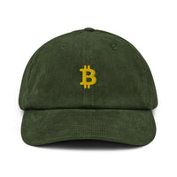 Casquette en velours côtelé brodée - BITCOIN -  from chtmboutique by chtmboutique - BITCOIN, CRYPTO