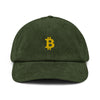 Casquette en velours côtelé brodée - BITCOIN -  from chtmboutique by chtmboutique - BITCOIN, CRYPTO