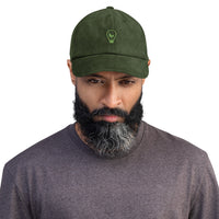 Casquette Écolo Velours Brodée « Ampoule Verte » – Nature