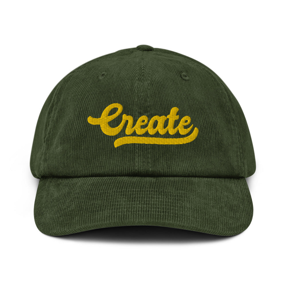 Casquette en velours côtelé - CREATE (3D PUFF)