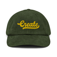 Casquette en velours côtelé - CREATE (3D PUFF)