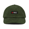 Casquette en velours côtelé - REC