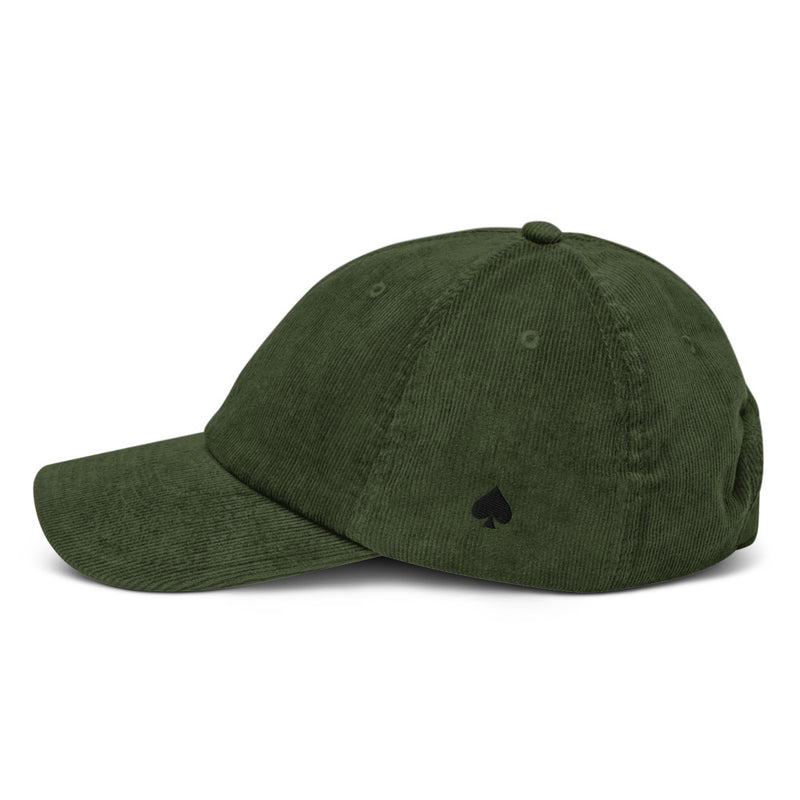 Casquette en velours côtelé - "AS DE PIC"