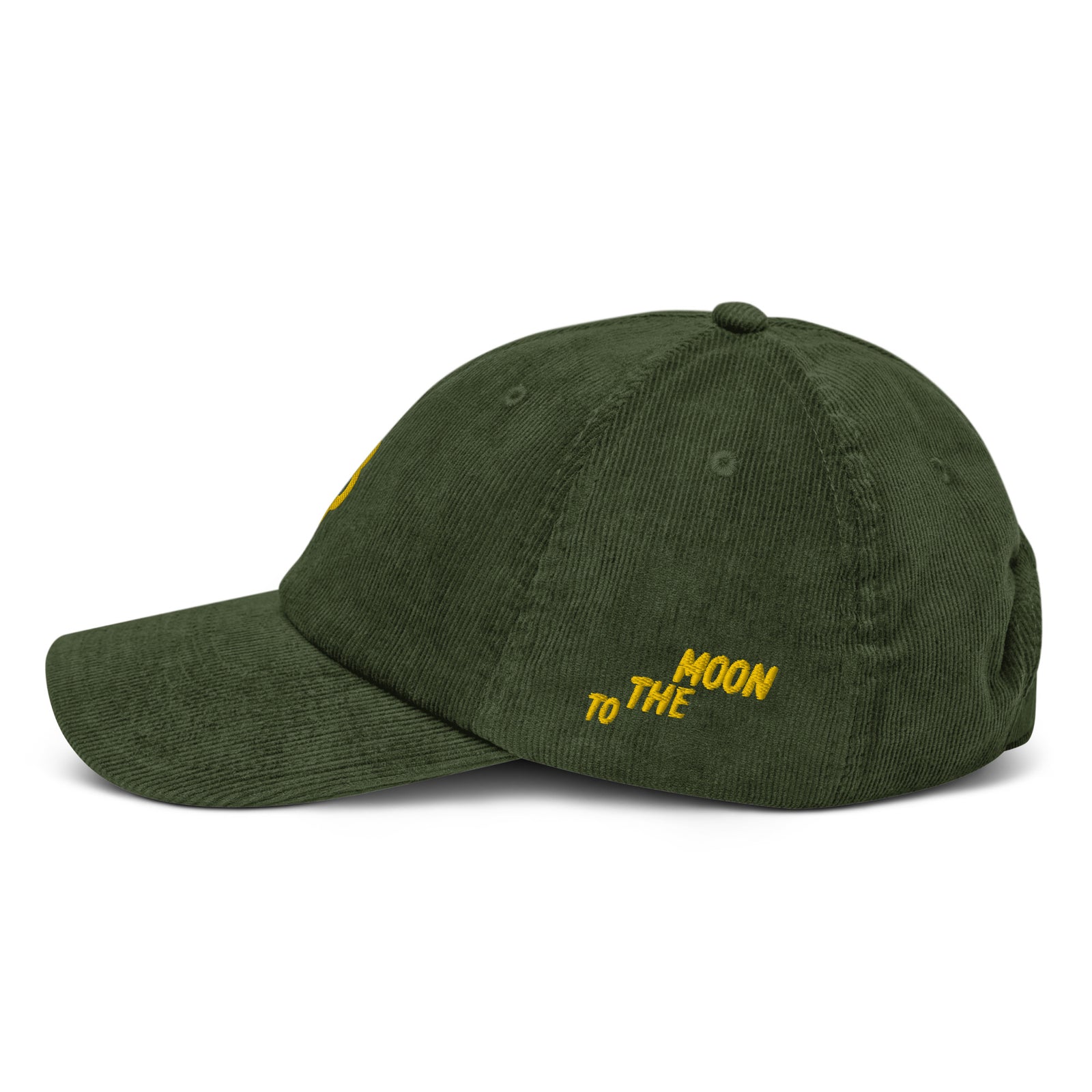 Casquette Crypto Velours Brodée « Bitcoin » – Logo Doré