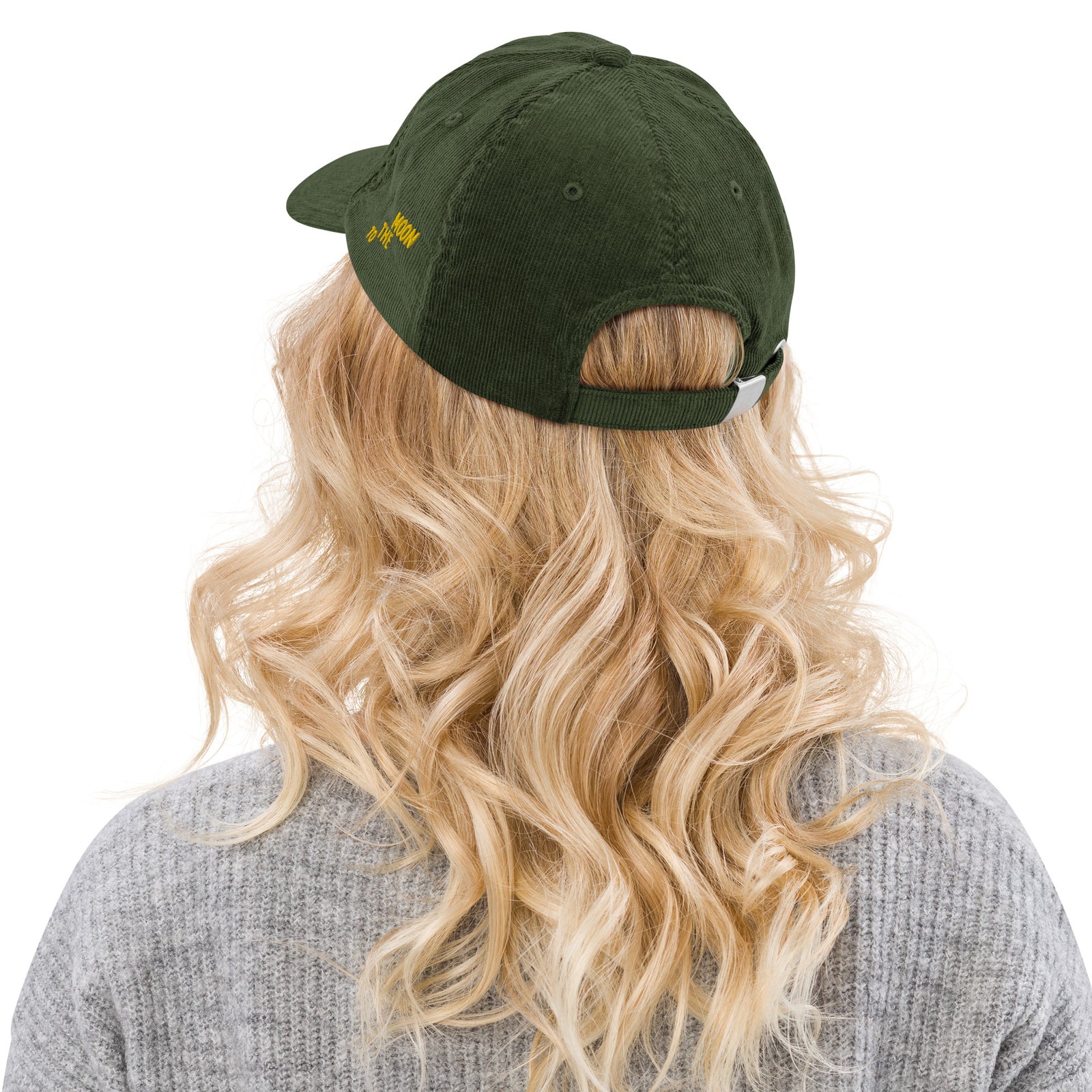 Casquette Crypto Velours Brodée « Bitcoin » – Logo Doré