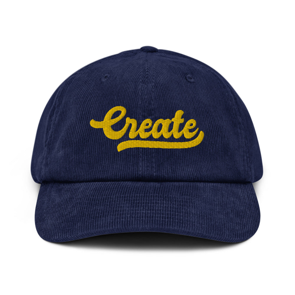 Casquette en velours côtelé - CREATE (3D PUFF)