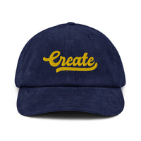 Casquette en velours côtelé - CREATE (3D PUFF)