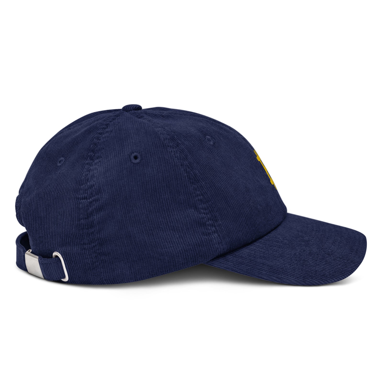 Casquette Crypto Velours Brodée « Bitcoin » – Logo Doré