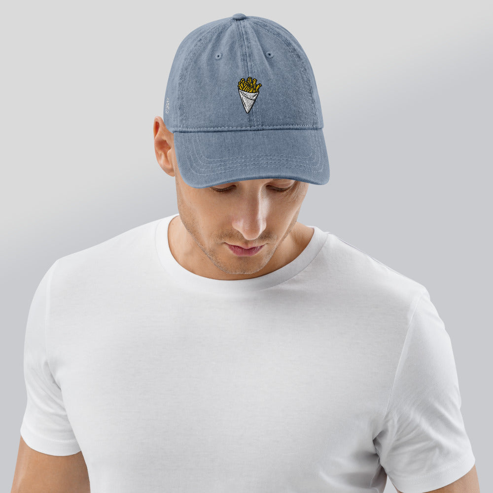 Casquette Belge en Jean « La Frite »