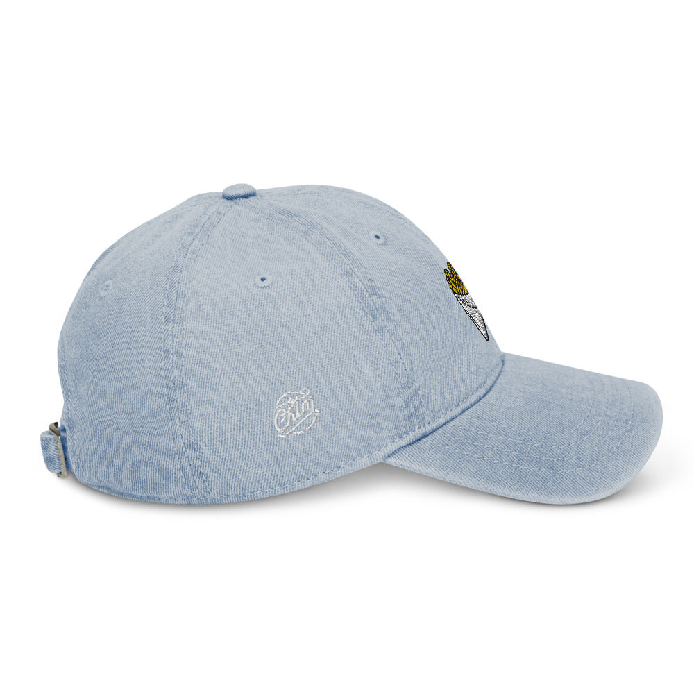 Casquette Belge en Jean « La Frite »