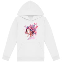 Pull à capuche enfant - Woman butterfly