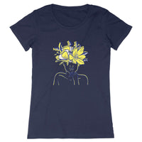 T-Shirt femme - Woman flower art