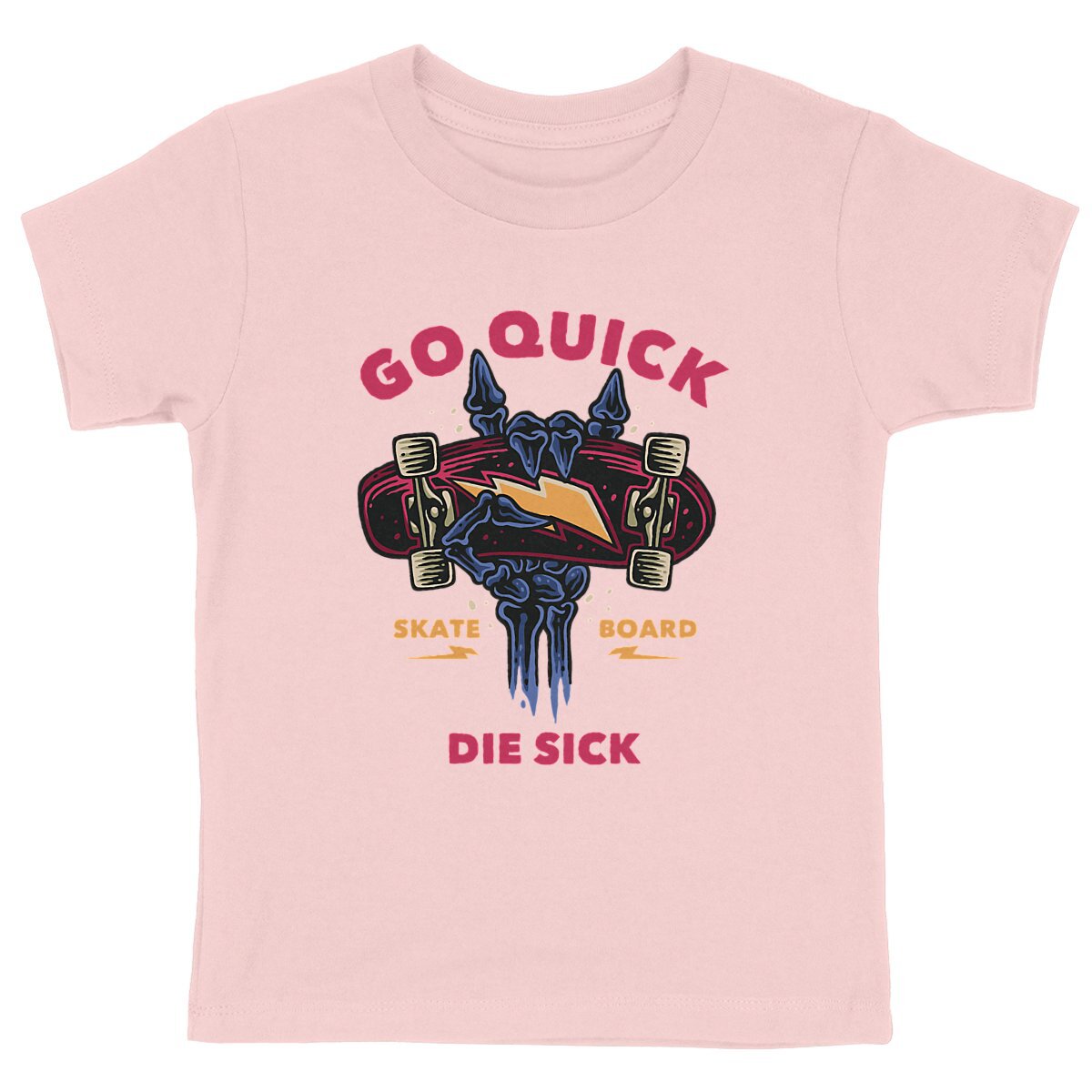 T-Shirt enfant - Skateboard Go Quick Die Sick