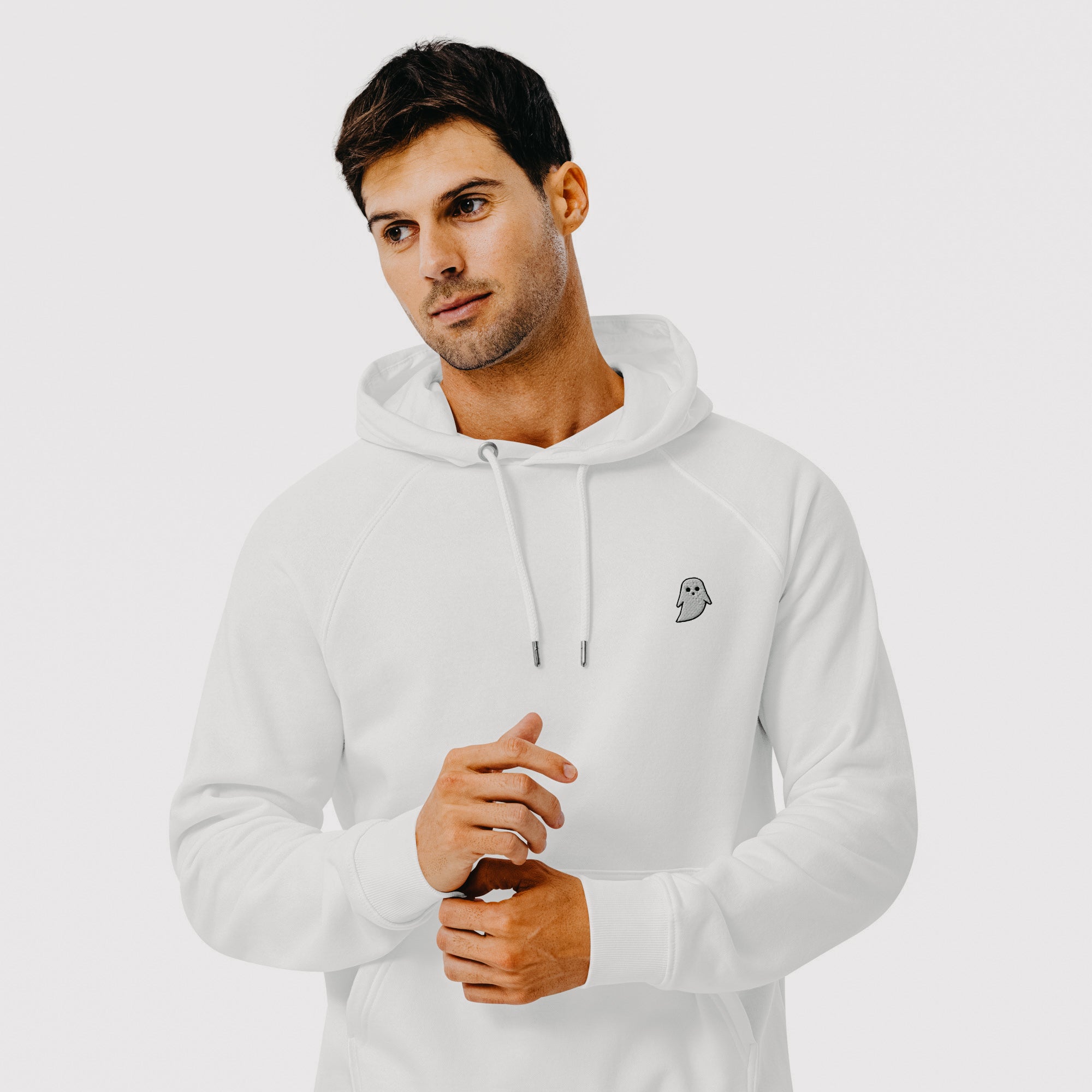 Pull à capuche brodé - GHOST