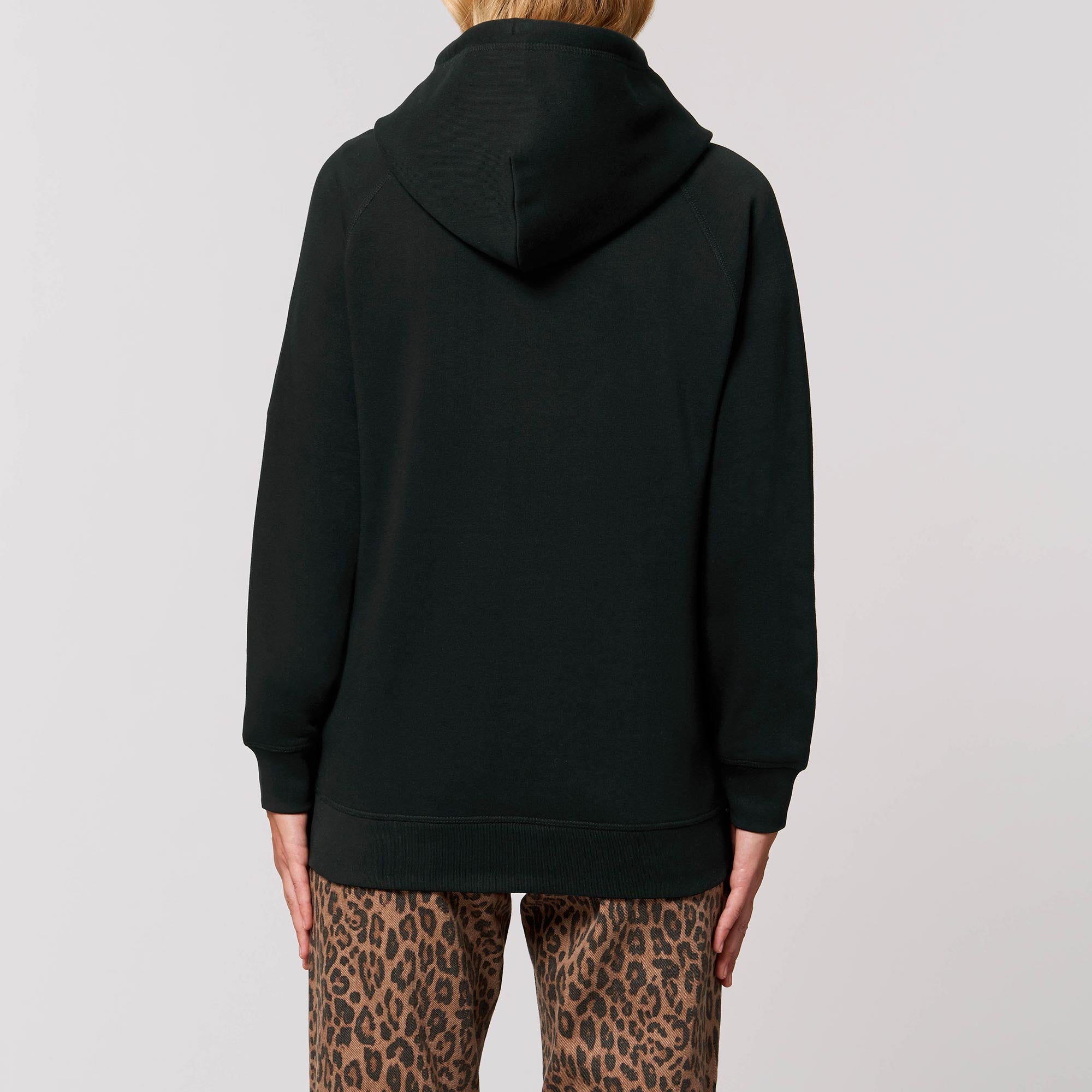 Pull à capuche femme - RETRO BLACK CAT