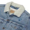 Veste sherpa en jean unisexe - "DAD"