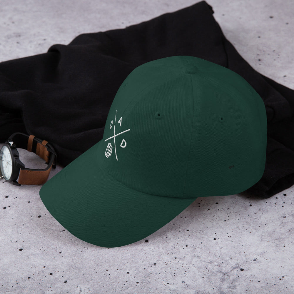 Casquette baseball dad noir gros plan sur le tissu CHT'M Boutique