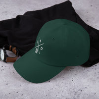 Casquette baseball dad noir gros plan sur le tissu CHT'M Boutique