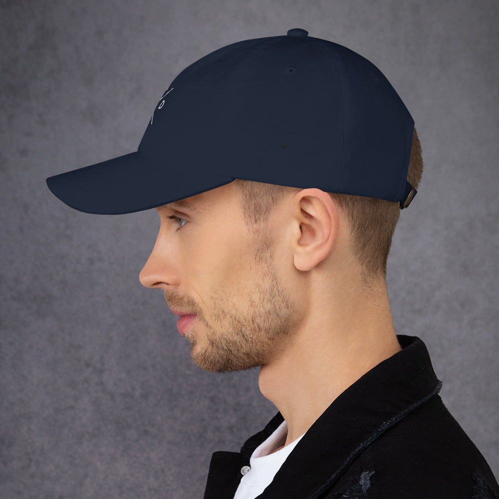Casquette baseball dad noir portée en situation CHT'M Boutique
