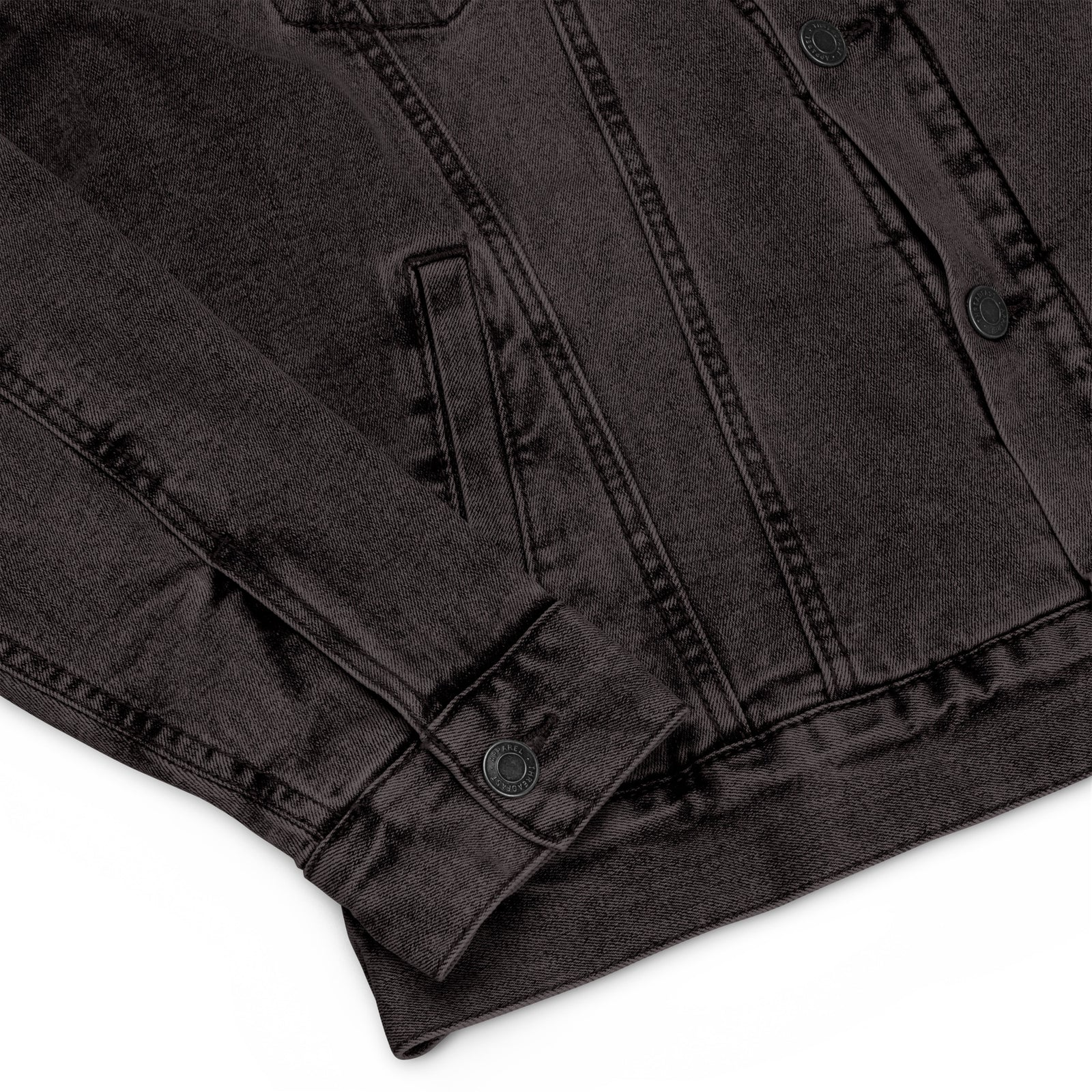 Veste sherpa en jean unisexe - "DAD"
