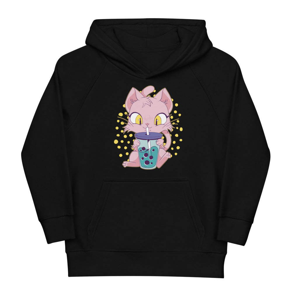 Pull à capuche fille - "CAT BOBATEA"
