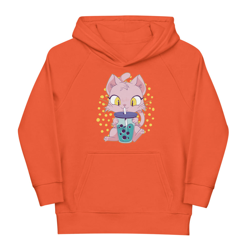Pull à capuche fille - "CAT BOBATEA"