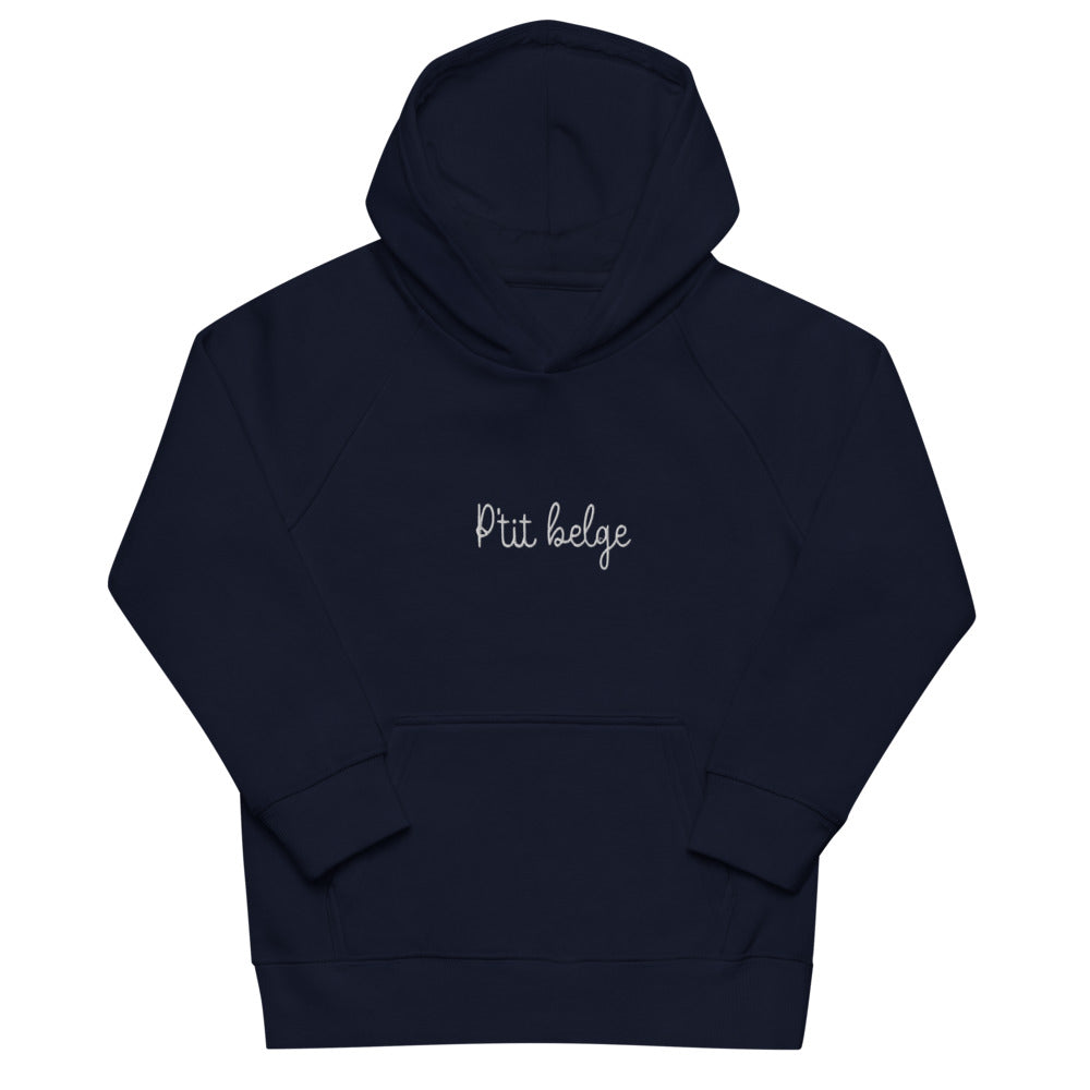 Pull à capuche enfant brodé - P'tit Belge