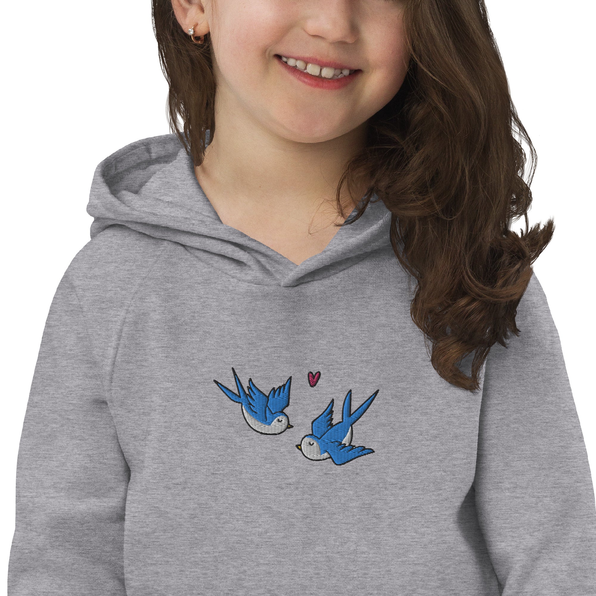 Sweat à capuche écologique brodé pour enfants