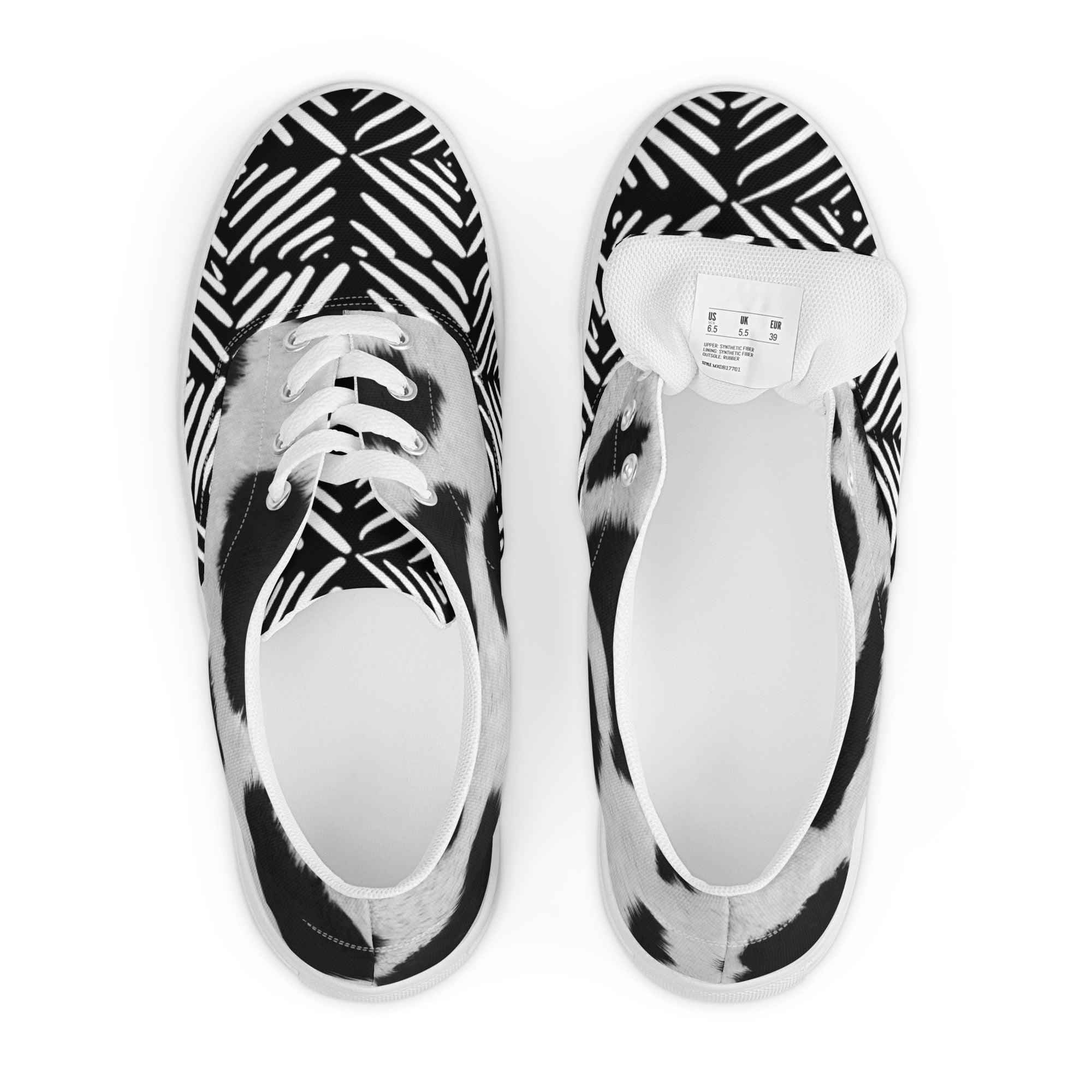 Tennis en toile avec lacets homme