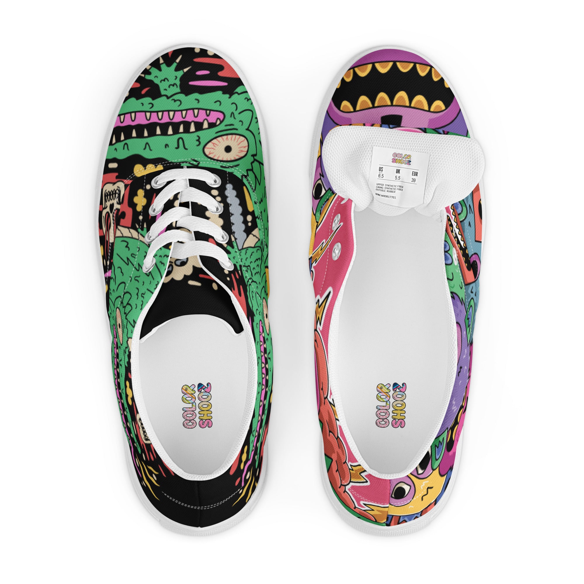 Tennis en toile avec lacets homme