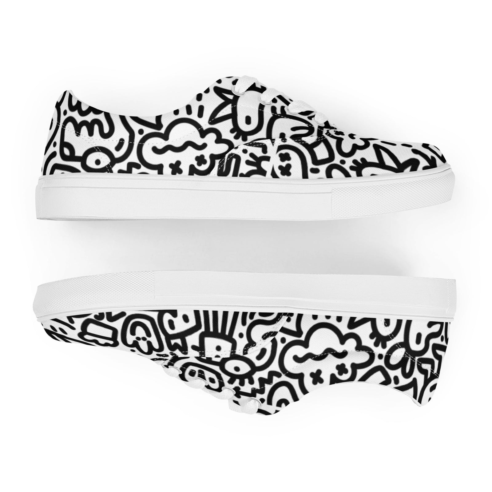 Tennis en toile avec lacets homme