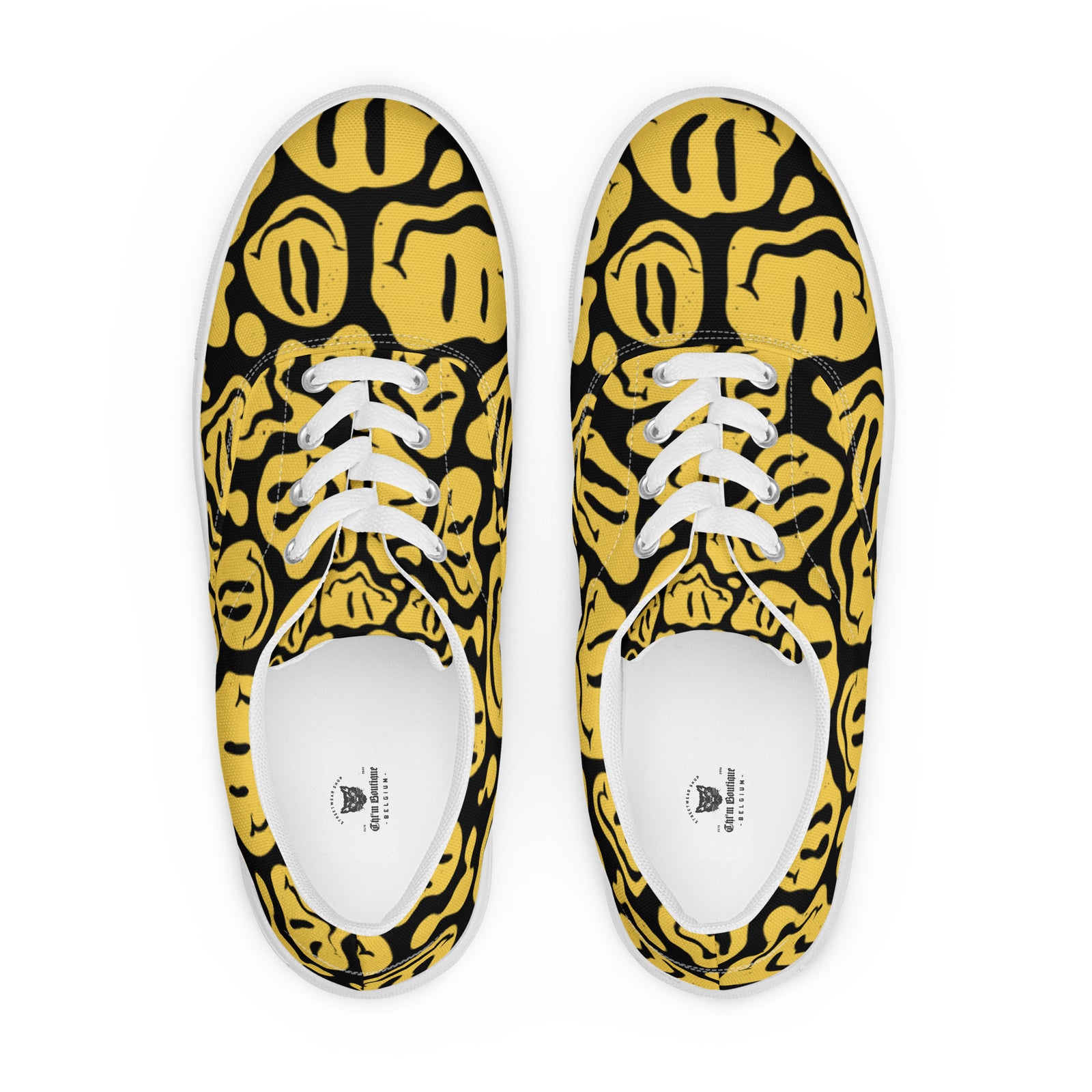 Tennis en toile avec lacets homme