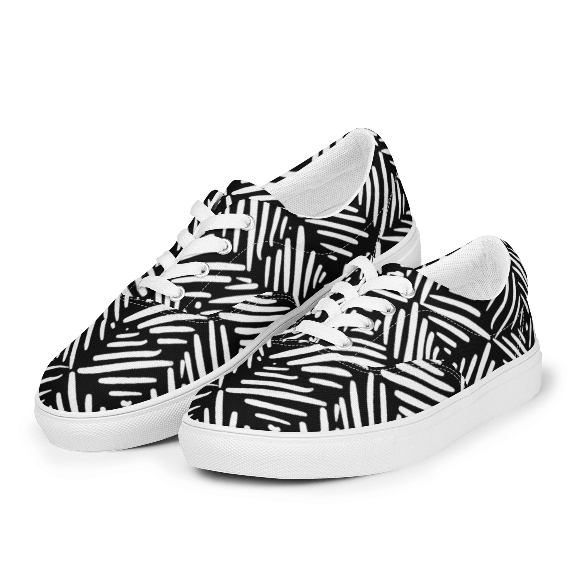 Tennis en toile avec lacets homme