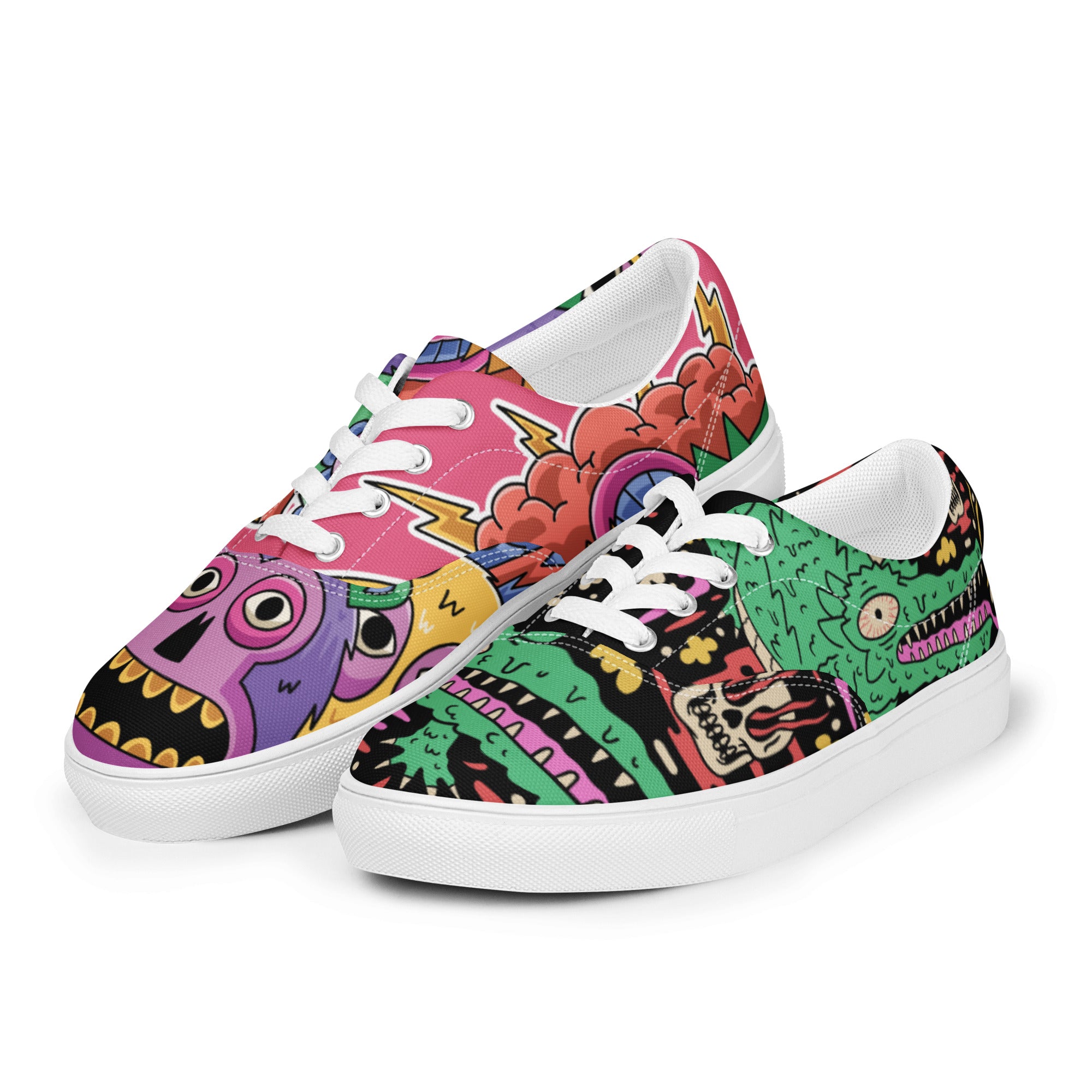 Tennis en toile avec lacets homme