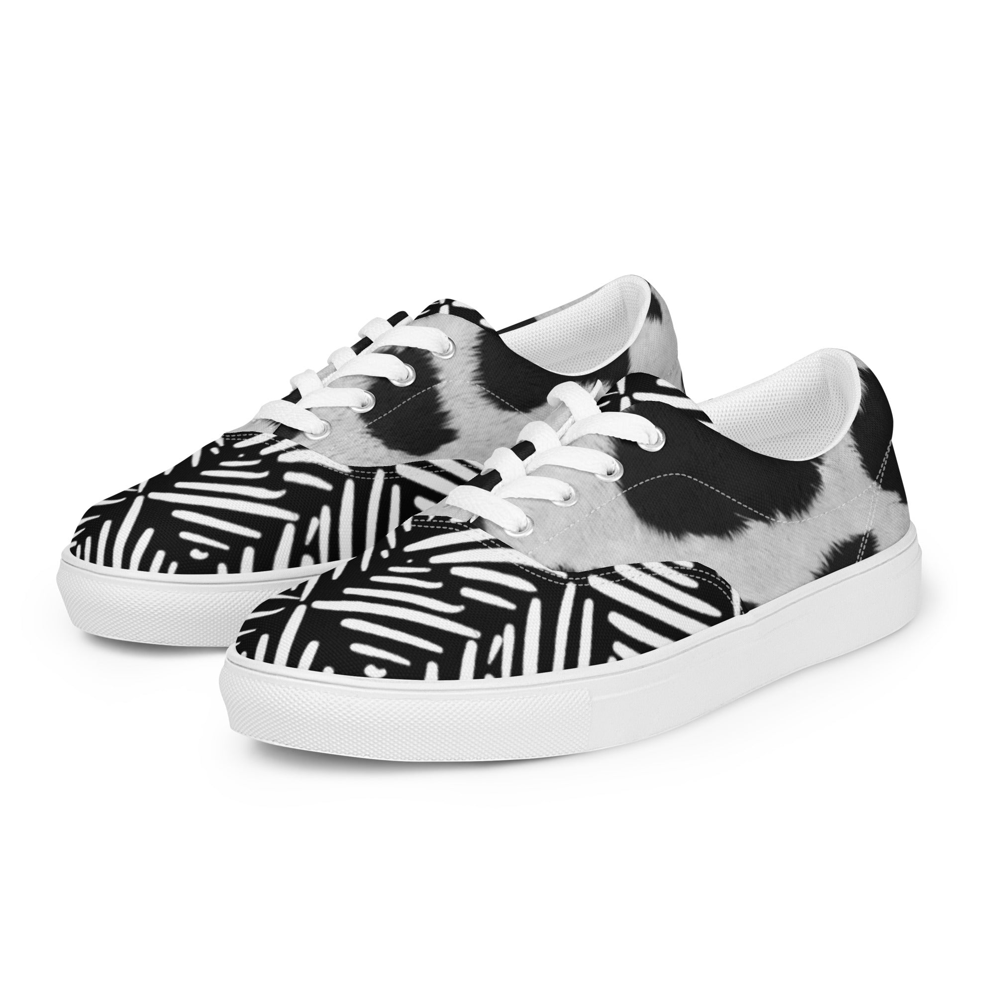 Tennis en toile avec lacets homme