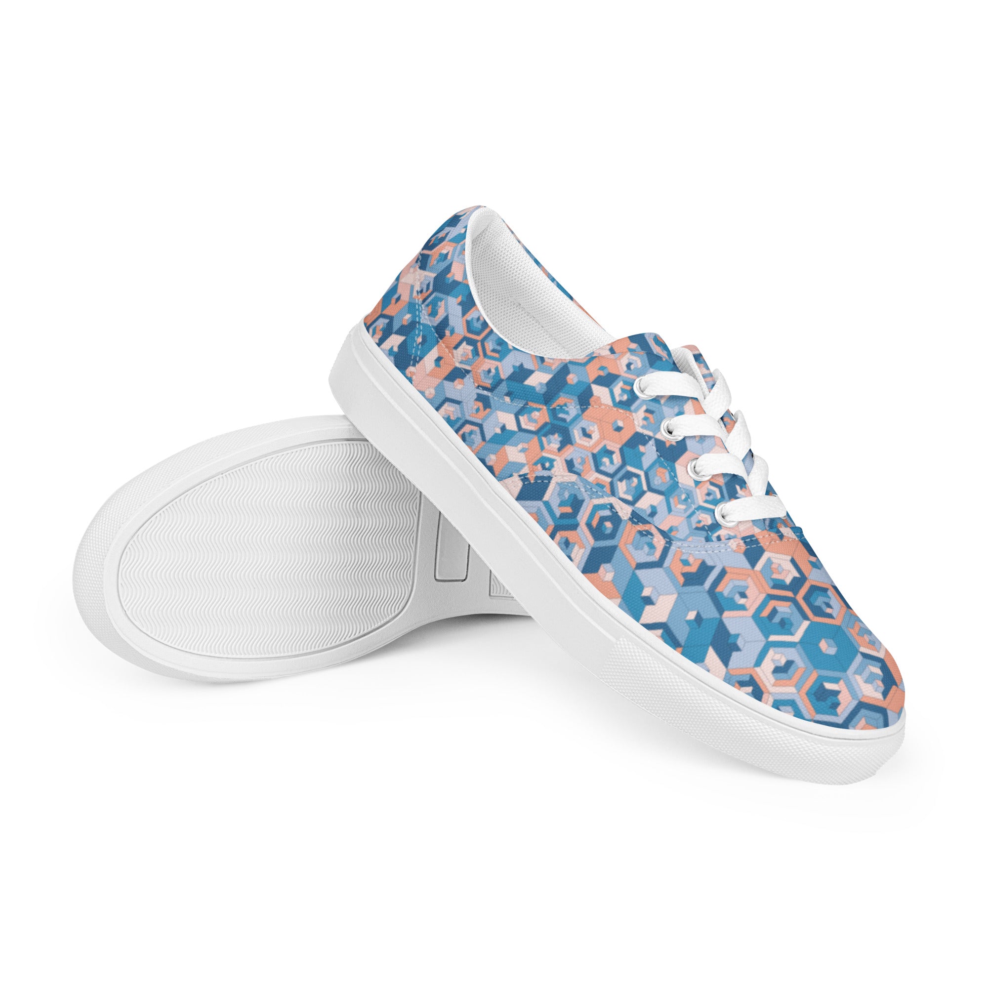 Tennis en toile avec lacets homme