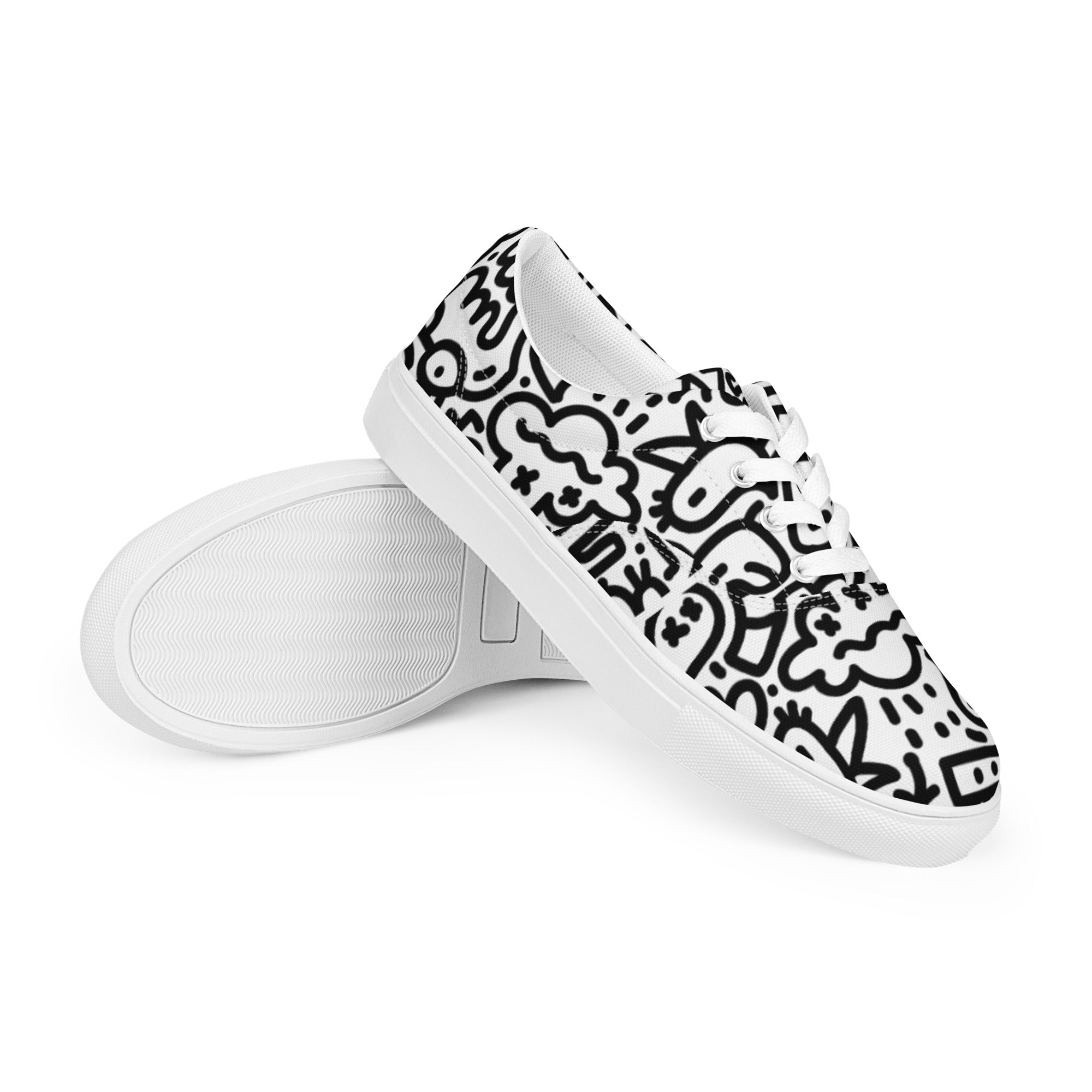 Tennis en toile avec lacets homme