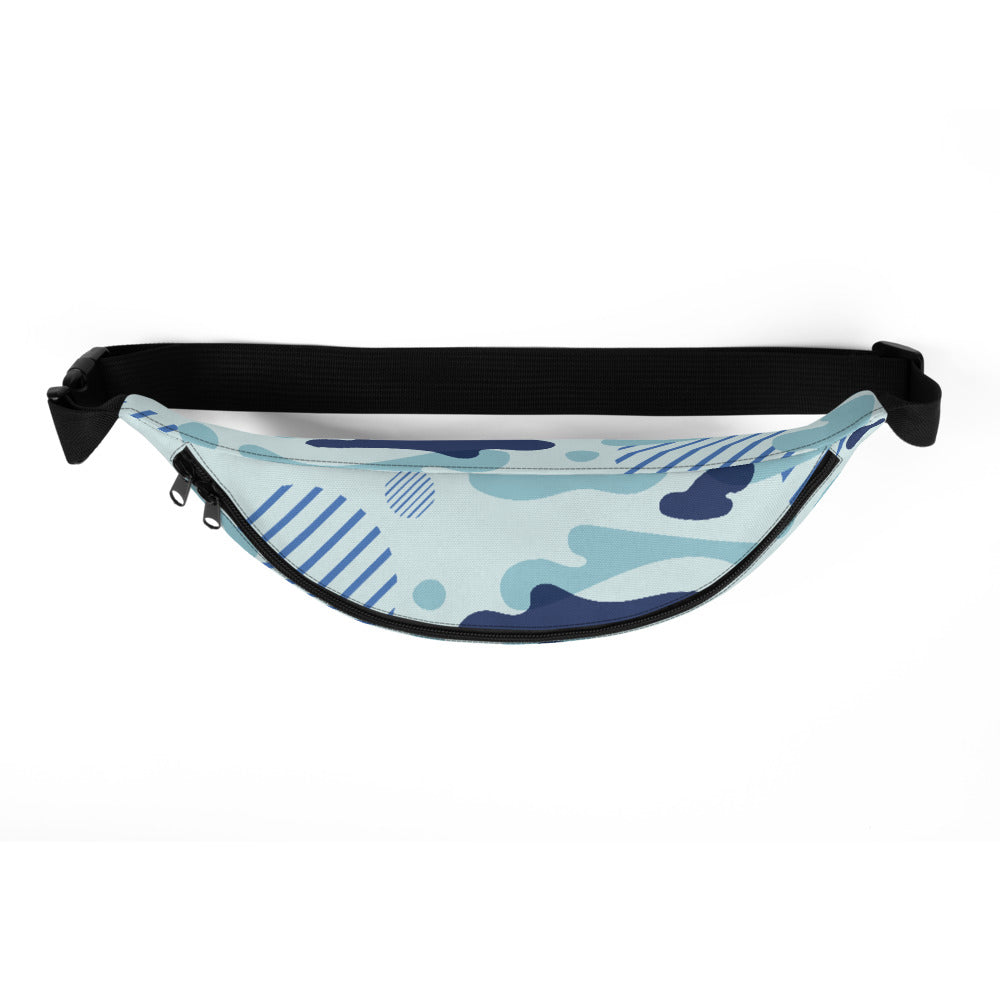 Sac banane militaire camouflage bleu – vue 3