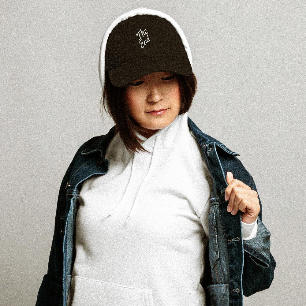 Casquette Effet Usé - THE END -  from chtmboutique by chtmboutique - BASEBALL, FILMMAKER, THE END