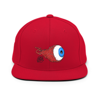 casquette oeil mort skate snapback rouge