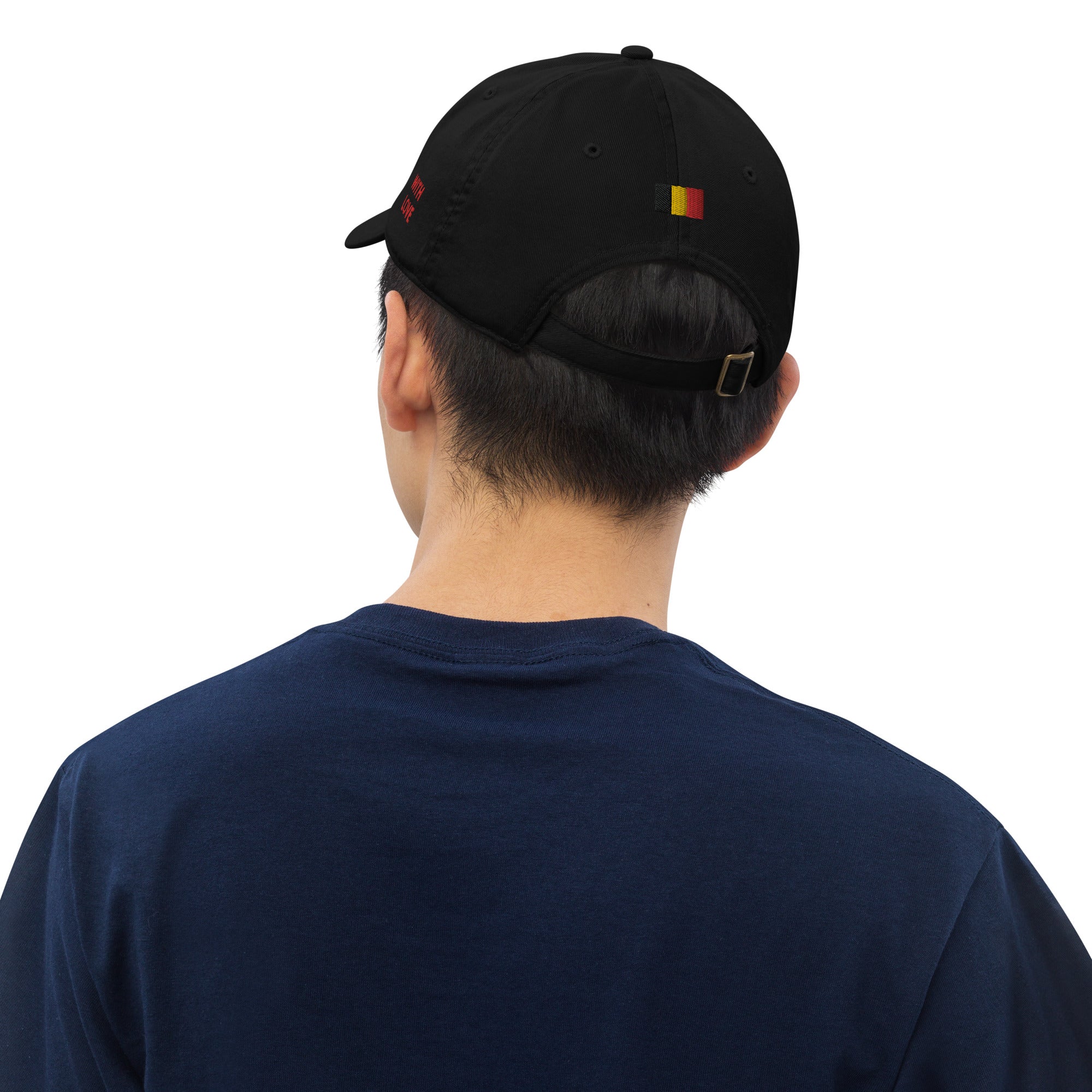 Casquette de baseball bio Belge brodée - "Made in Belgium with love"