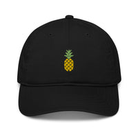 casquette noir brodee ananas