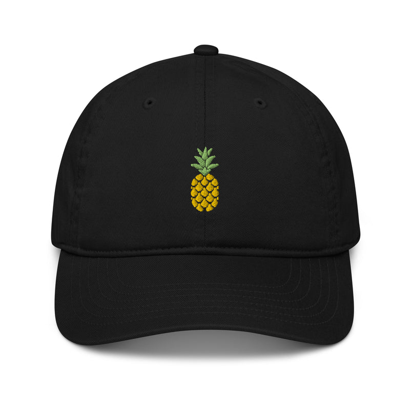 casquette noir brodee ananas