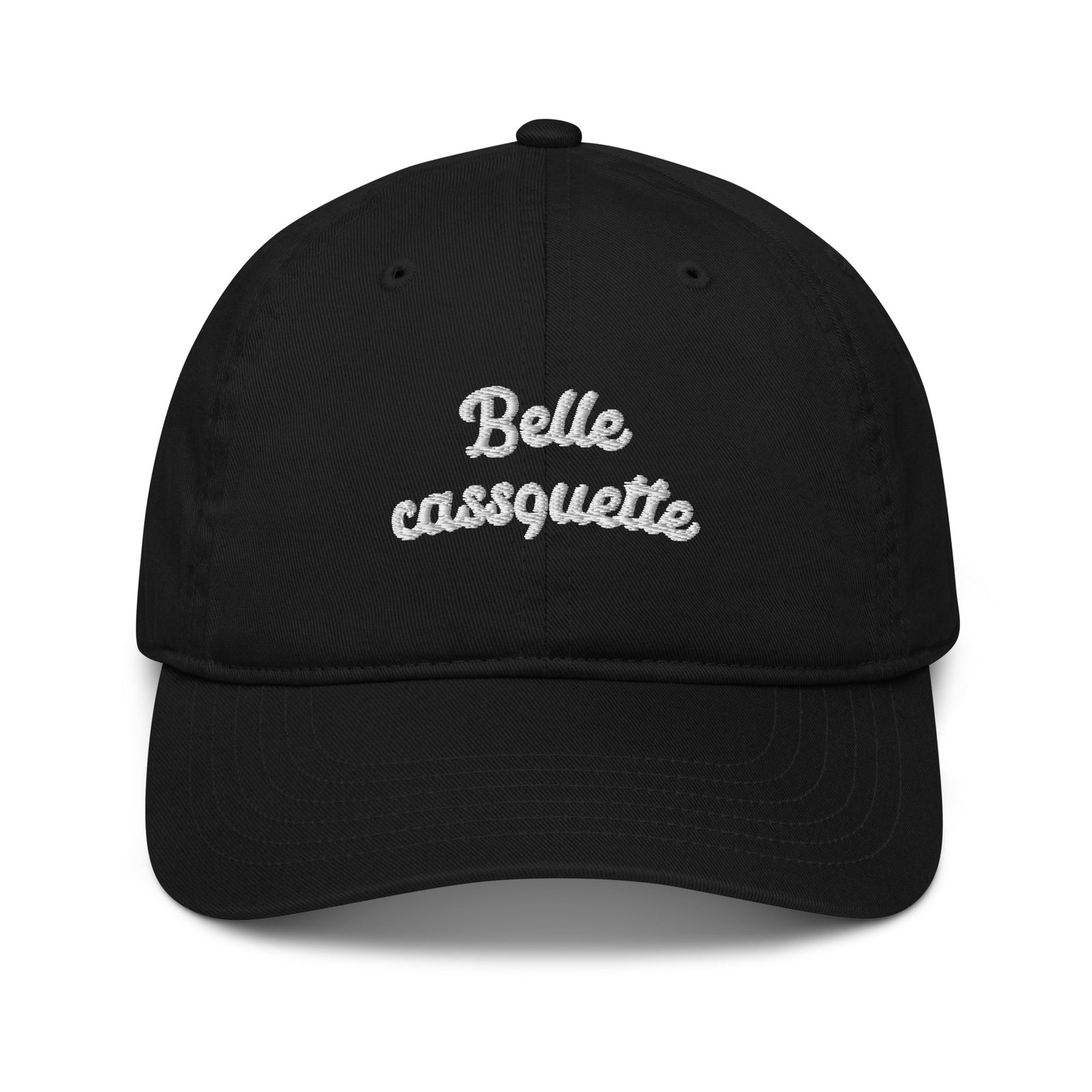 Casquette de baseball bio brodée - "Belle casquette"
