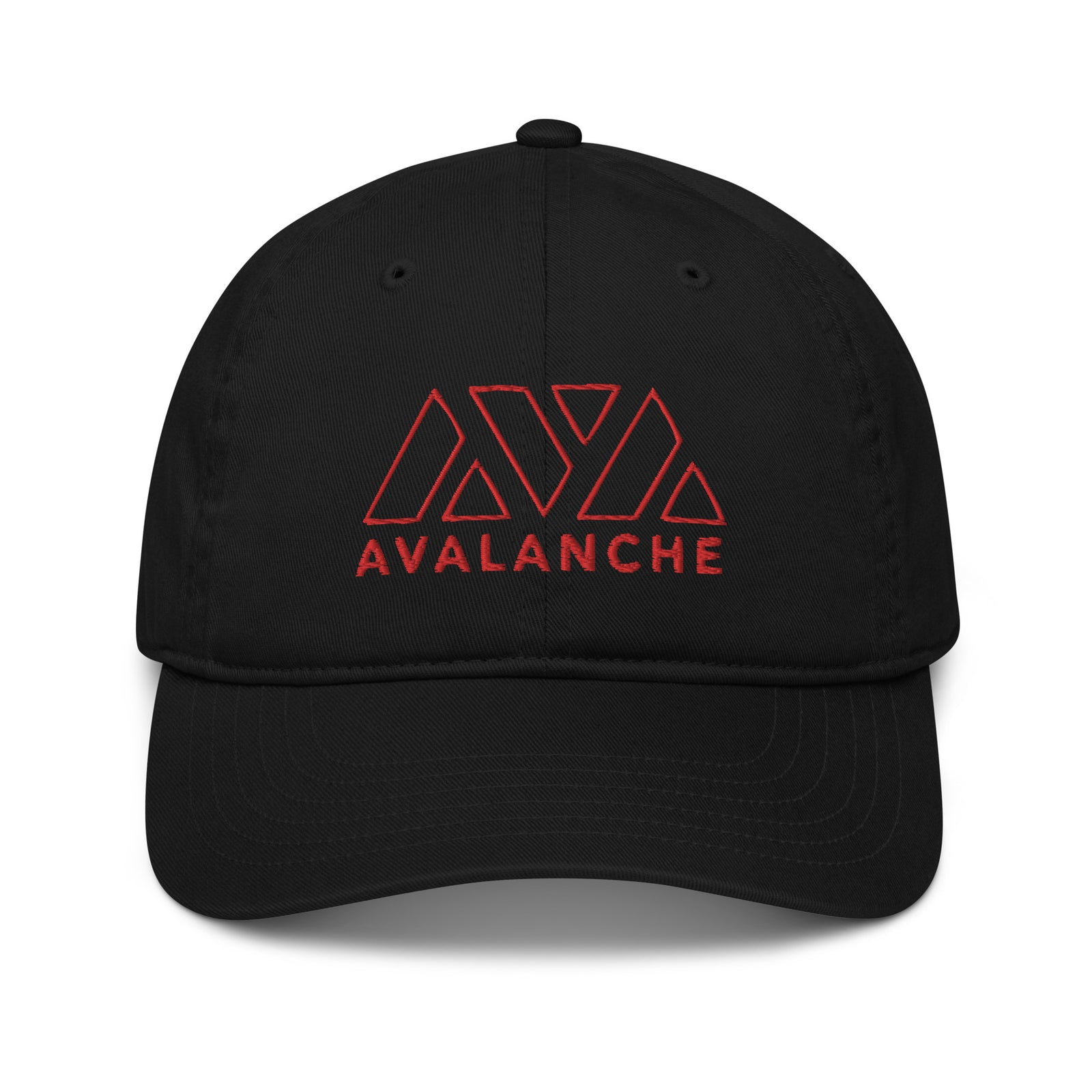 Casquette baseball avax avalanche noir portée en situation CHT'M Boutique