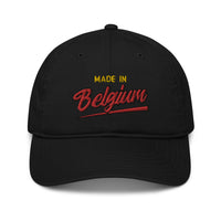 Casquette de baseball bio Belge brodée - "Made in Belgium with love"