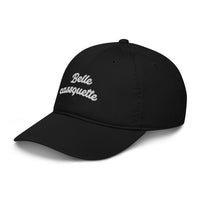 Casquette baseball bio belle casquette noir vue de profil CHT'M Boutique