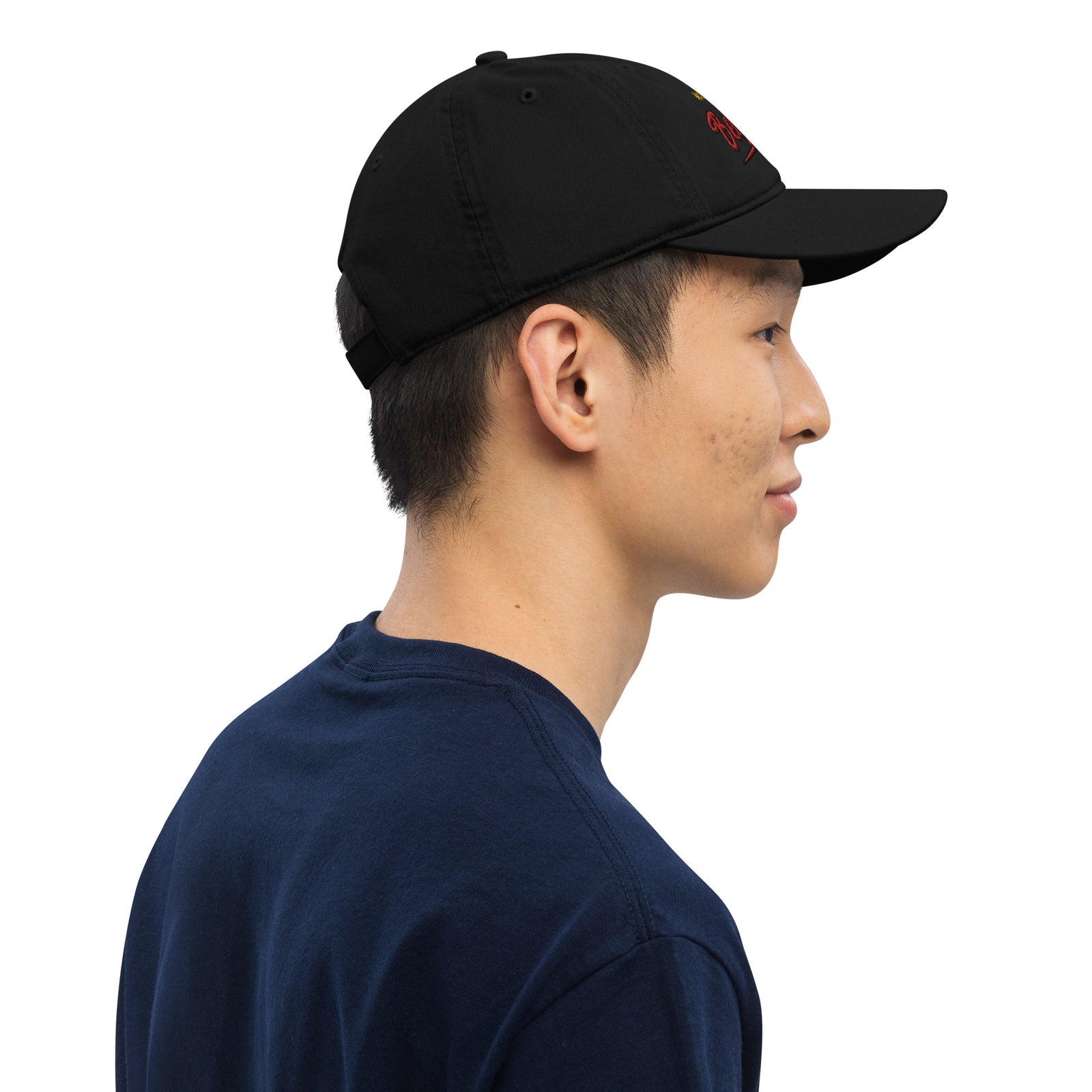 Casquette de baseball bio Belge brodée - "Made in Belgium with love"