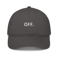 Casquette baseball bio unie noir vue de trois quarts CHT'M Boutique