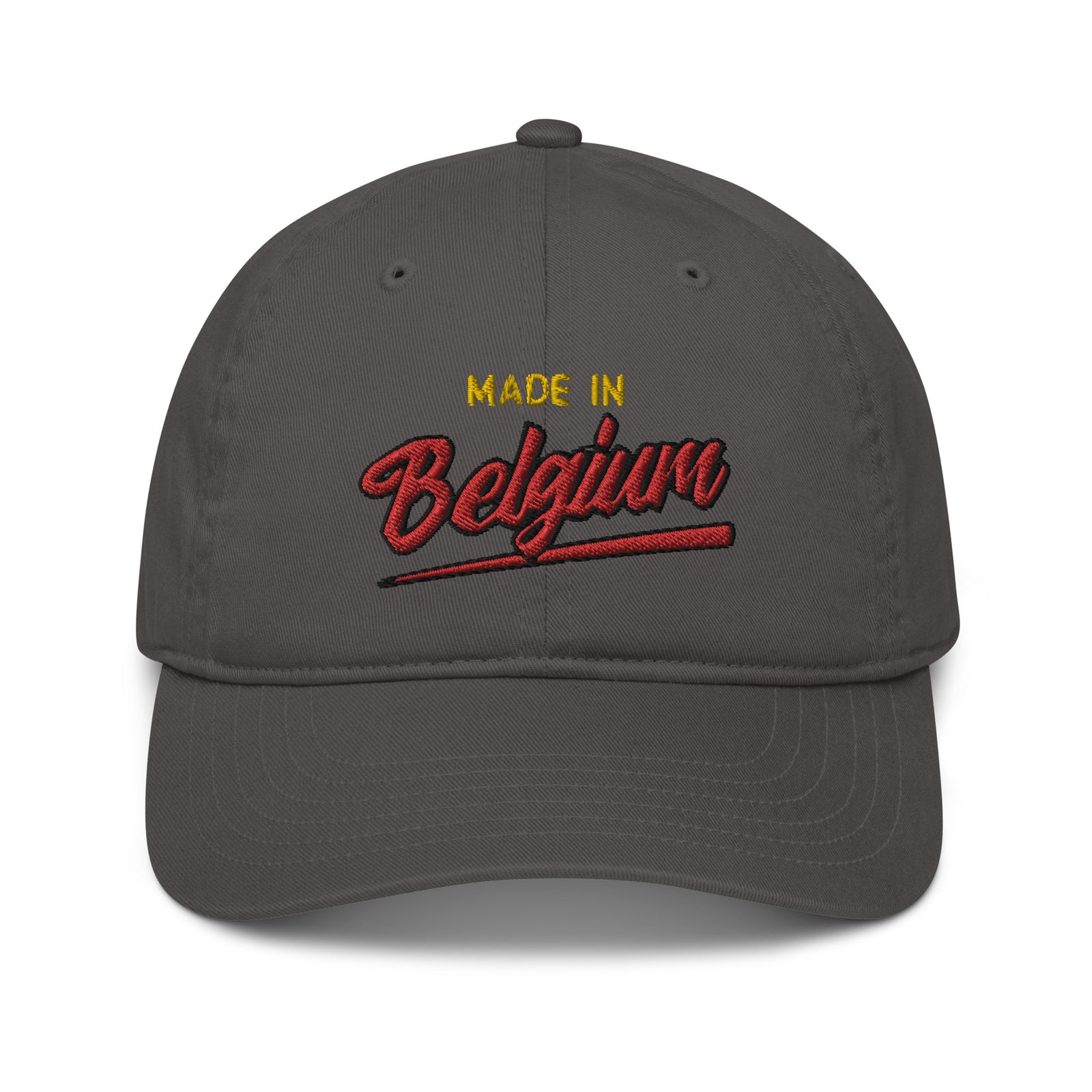 Casquette de baseball bio Belge brodée - "Made in Belgium with love"